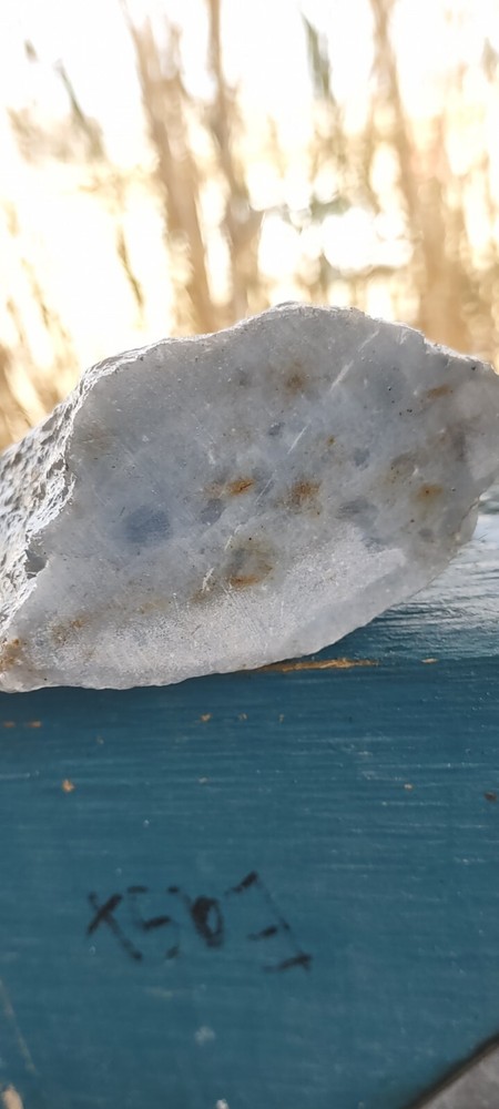 Lapidary Cut Once Blue Chalcedony Feldspar Unique Specimen