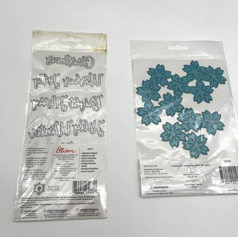 Huge Sizzix Thinlits Cutting Dies Lot Mixed New & Used Scrapbooking Card Making