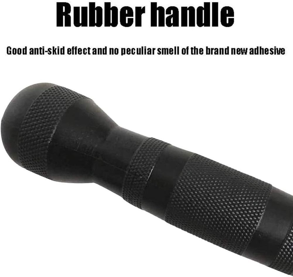Lat Bar Cable Machine Attachment, Curl Pulldown Bar with Full Rotation and Rubbe