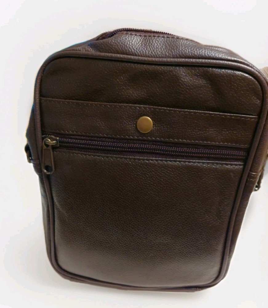 Winn International Leather Compact Organizer Brown