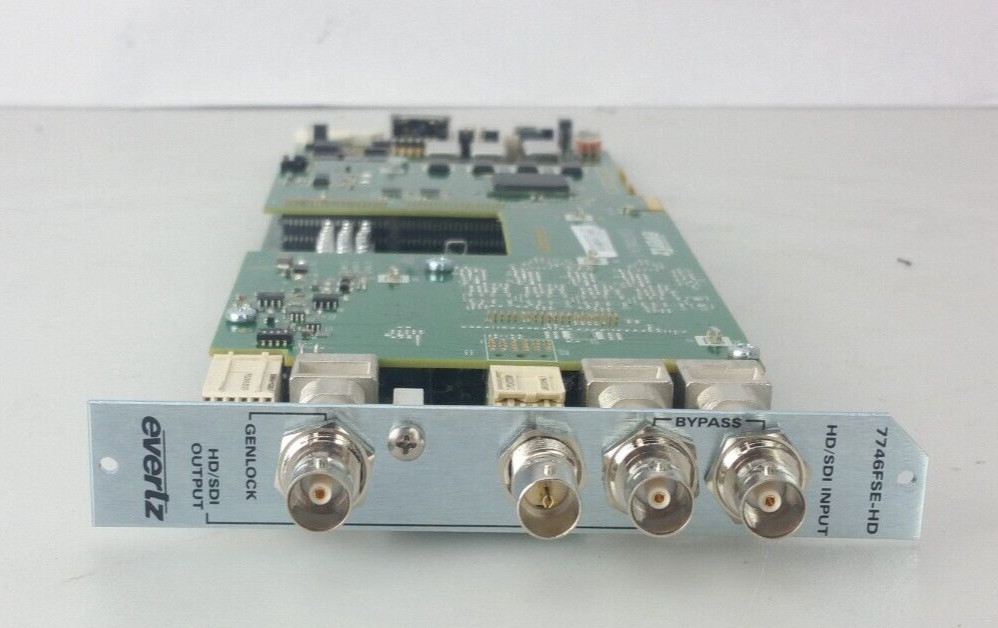 Evertz 7746FSE-HD HD/SD SDI Frame Synchronizer Sync W/ Back panel
