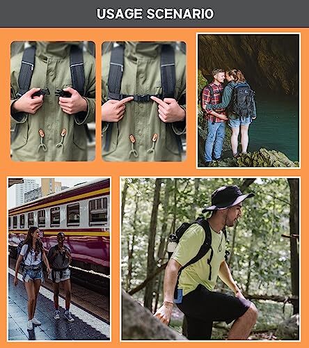 Backpack Chest Strap 2pcs Heavy Duty Adjustable Backpack Strap Quick Release ...