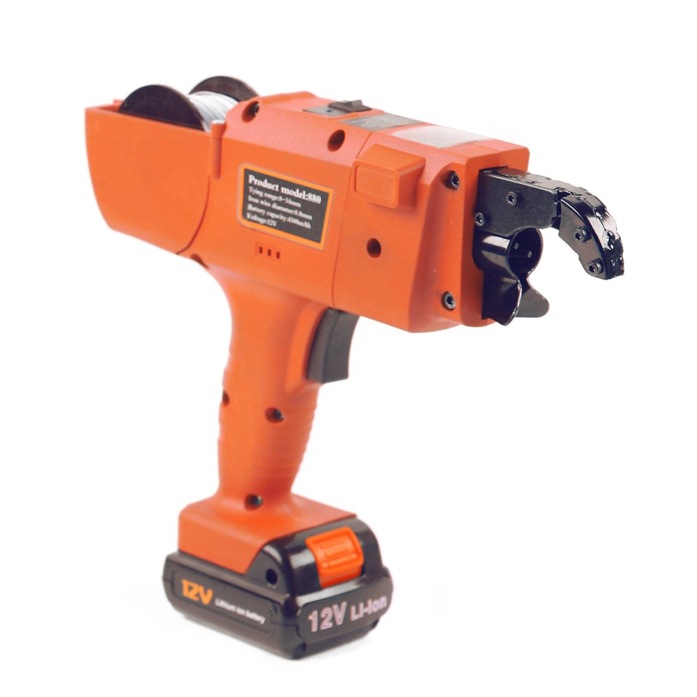 Protable Automatic Rebar Tier 8-34mm Handheld Tying Steel Strapping Binding Tool
