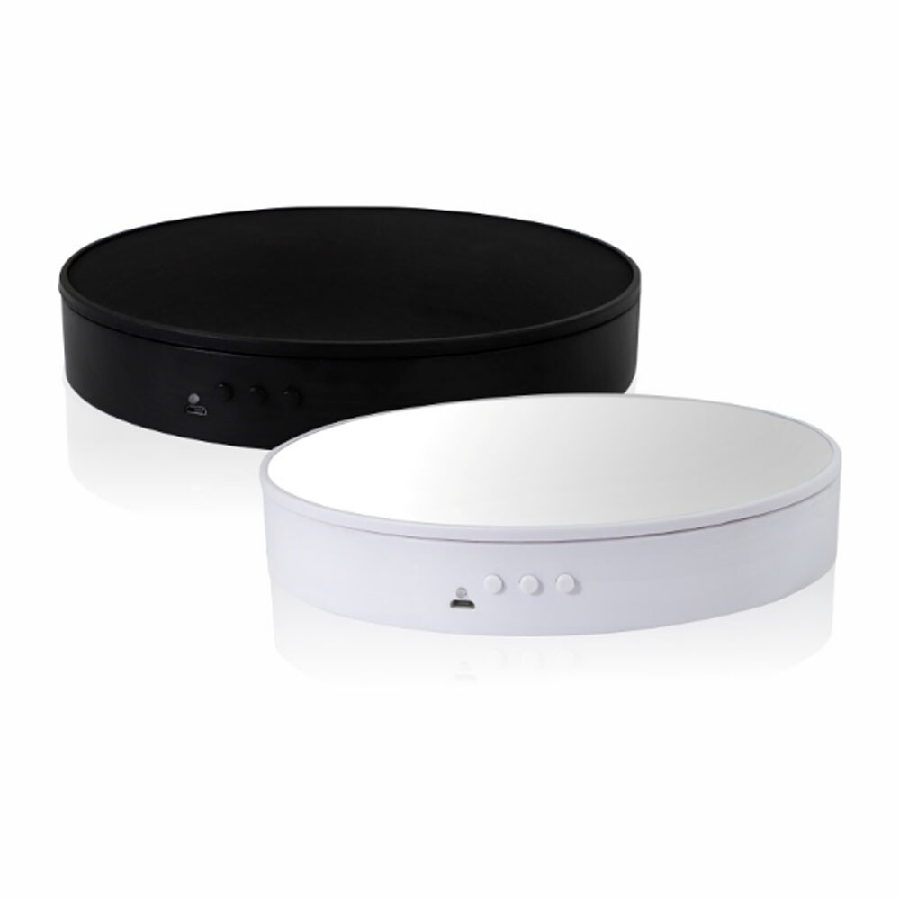 20cm Rechargeable Intelligent Visualizer Live Broadcast Motorized Turntable NEW