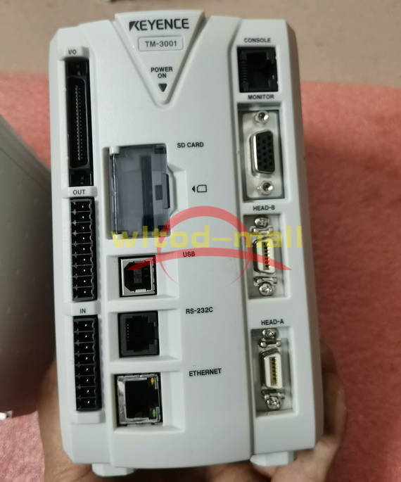 One Keyence TM-3001 High Speed 2D Optical Micrometer Controller Used