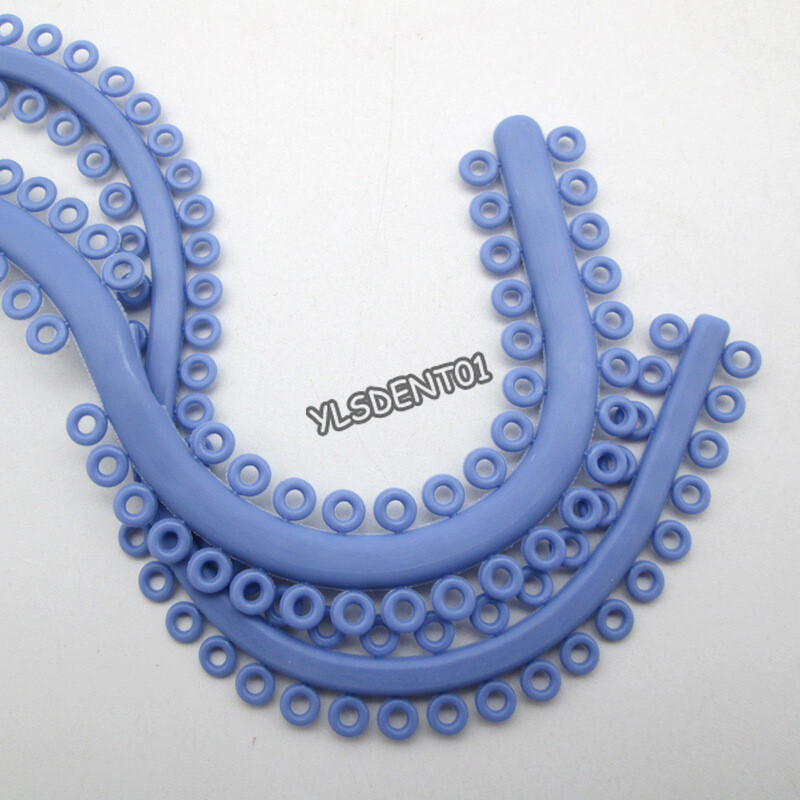 Dental Orthodontic Separators S Shape Rubber Ring ElasticTeeth 700Pcs