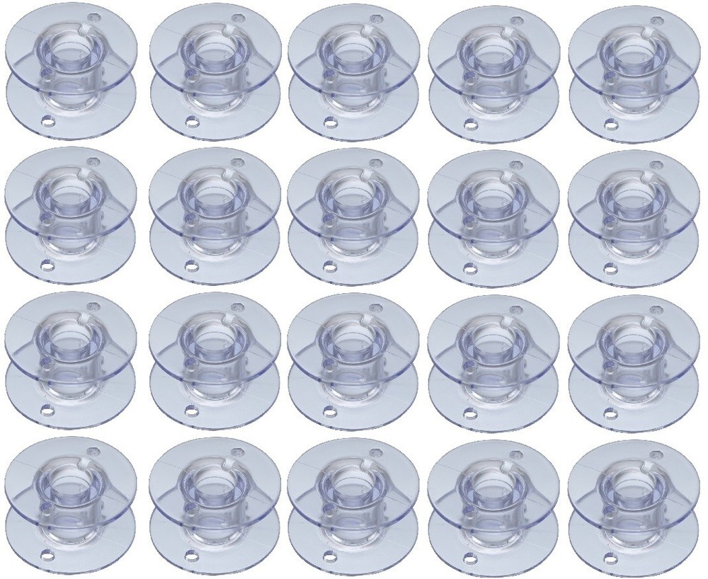 20 Clear Plastic Singer 15 Class Sewing Machine Bobbins