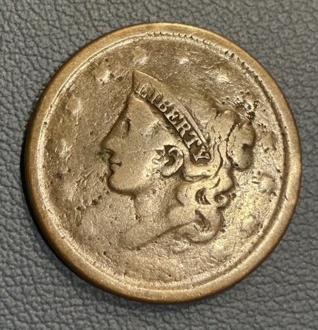 Early Copper Large Cent - Worn Date - Barely Readable Date