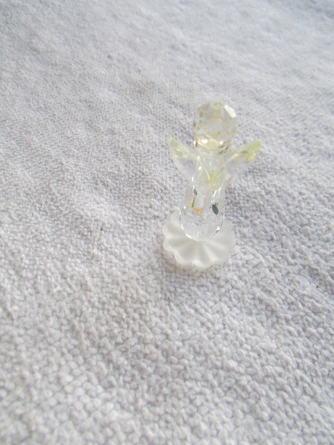 Clear Cut Glass  Small Angel E-3