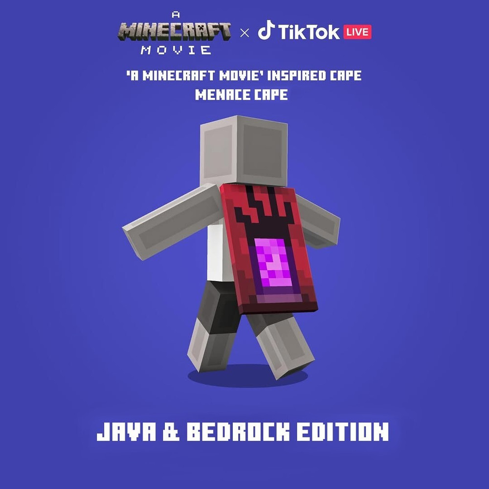 ⚡Minecraft Menace Cape Key - Java & Bedrock ⚡ [GLOBAL CODE]