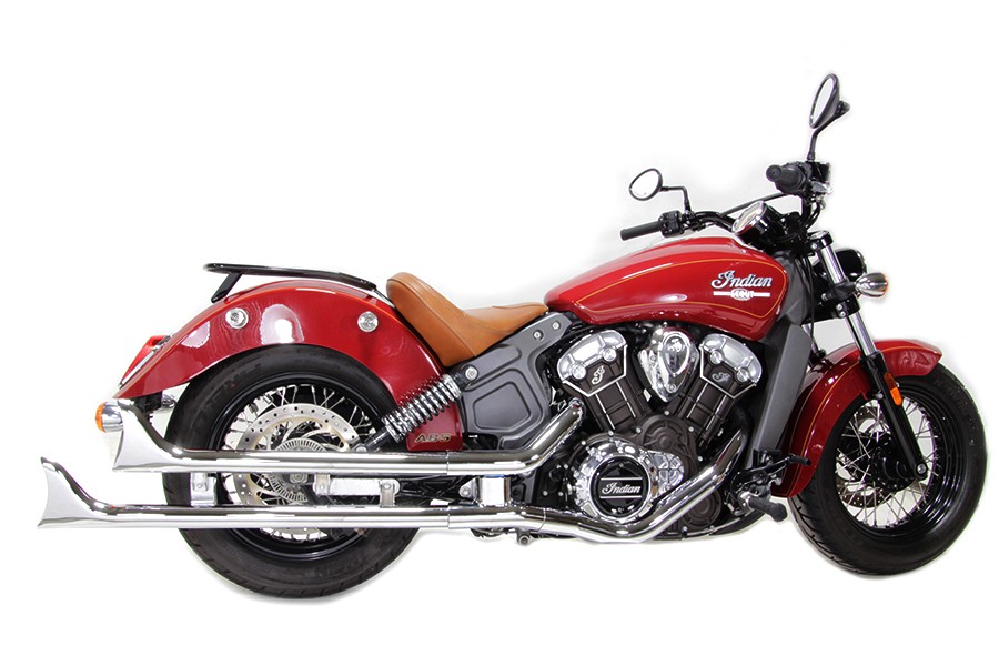 Indian Straight Fishtail Set Chrome fits Indian