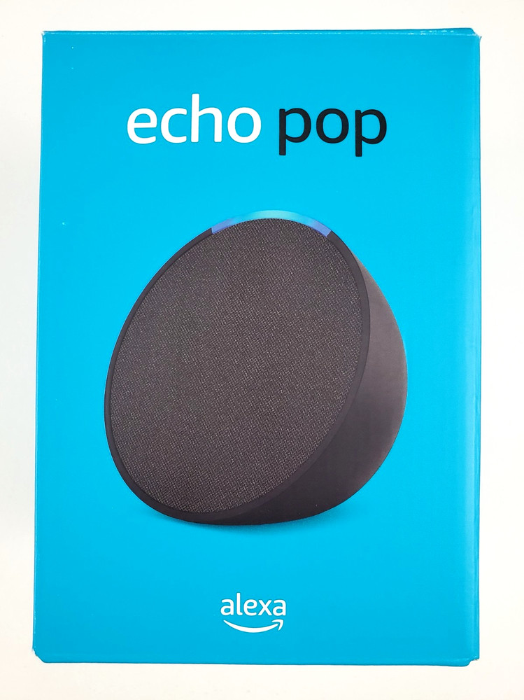 2023 Amazon Echo Pop Smart Speaker Bluetooth Black Model C2H4R9 New Electronics