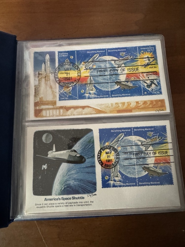 Fleetwood Space Shuttle Commemorative First Day Covers & Exploration Stamps