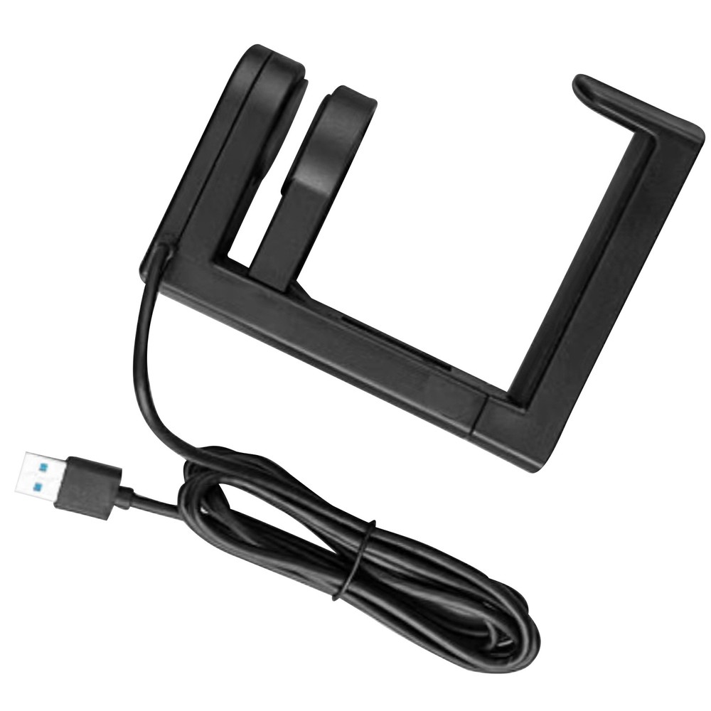 360° Rotation Headset Holder Earphone Storage Hook Stand 4-Port USB Data Hub bn