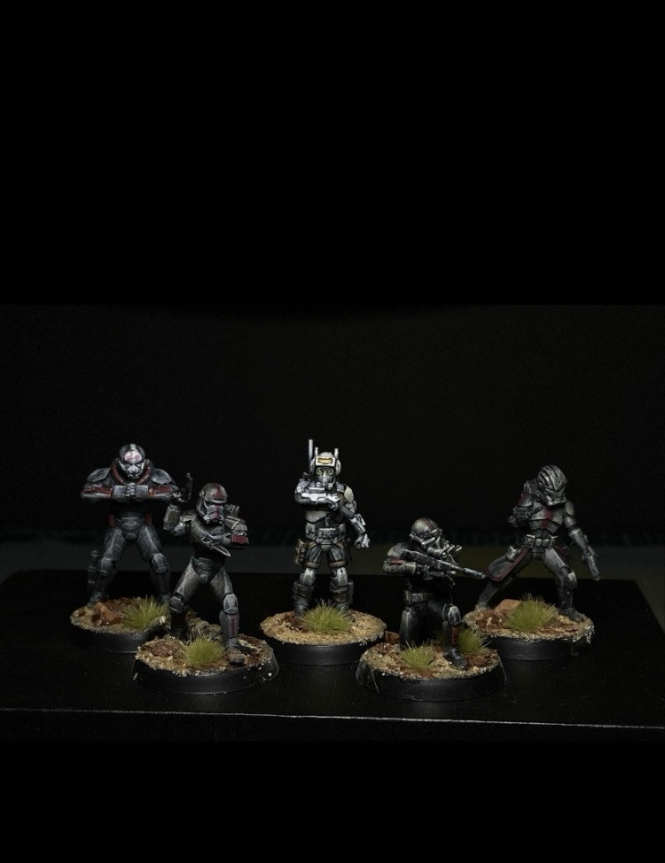 Star Wars Bad Batch Legion Scale Miniatures || Handpainted