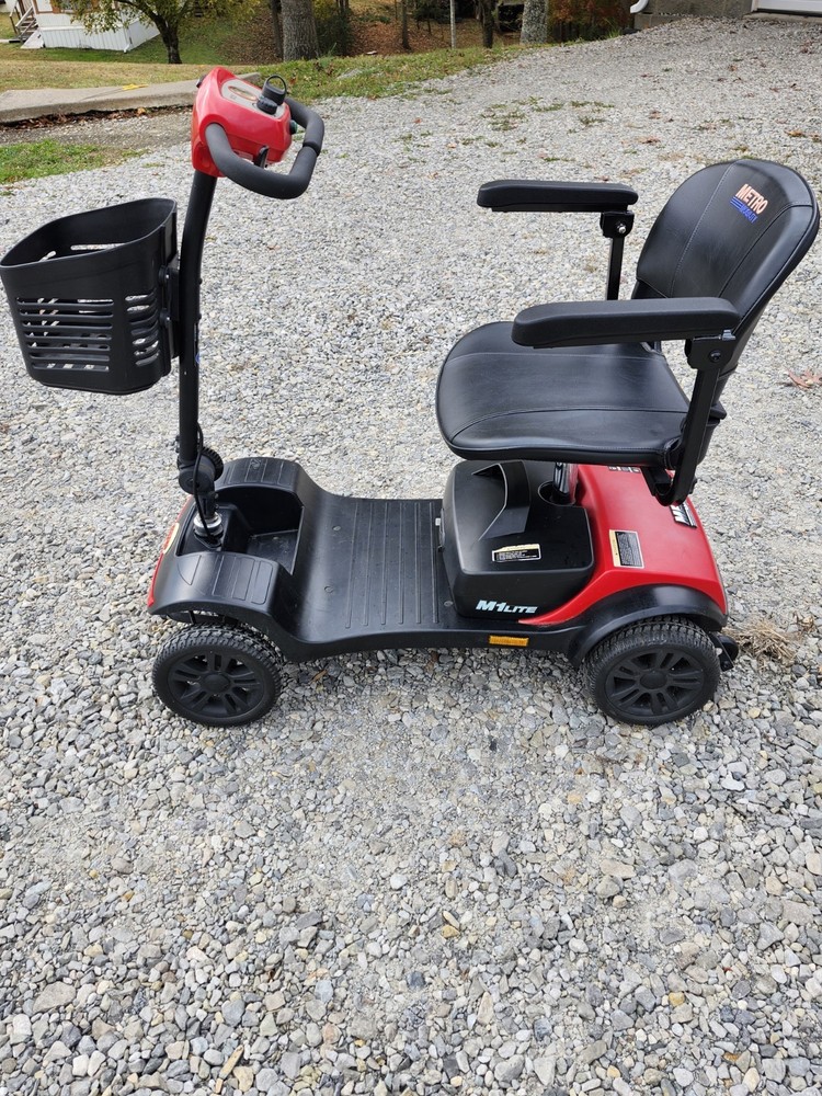 Metro Mobility M1 LITE Folding Mobility Scooter - Red