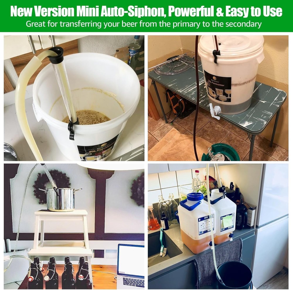 14” Auto Siphon with Bottling Wand 3/8” Racking Cane Beer Wine Auto...