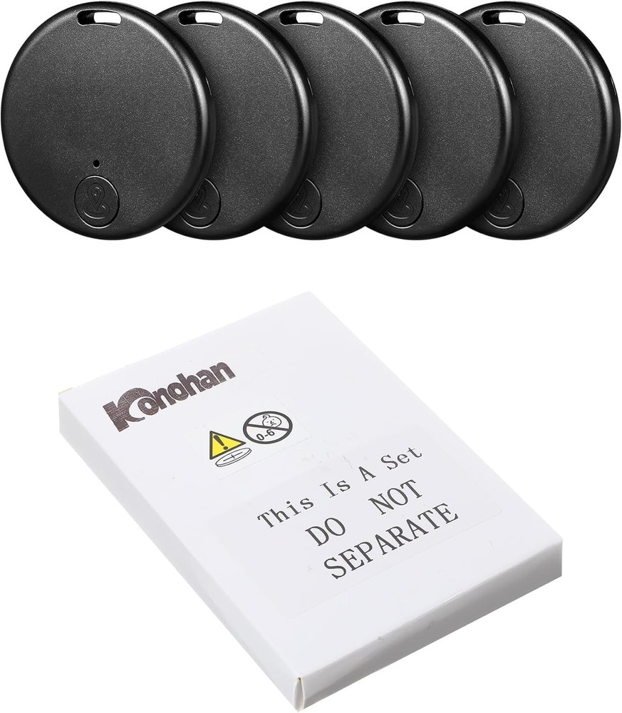 5-Pack Smart Tracker Tags - Waterproof GPS Tracking Assistants for Easy Item ...
