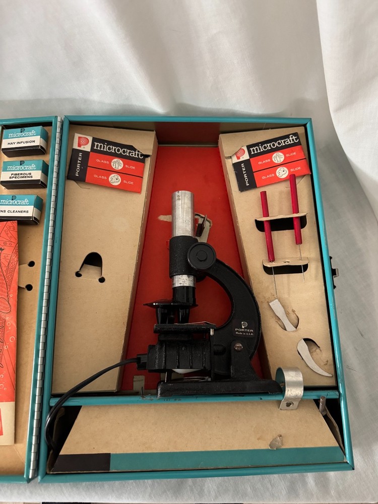 vintage Porter Science Microcraft Microscope Lab, No. 2105 (JK)