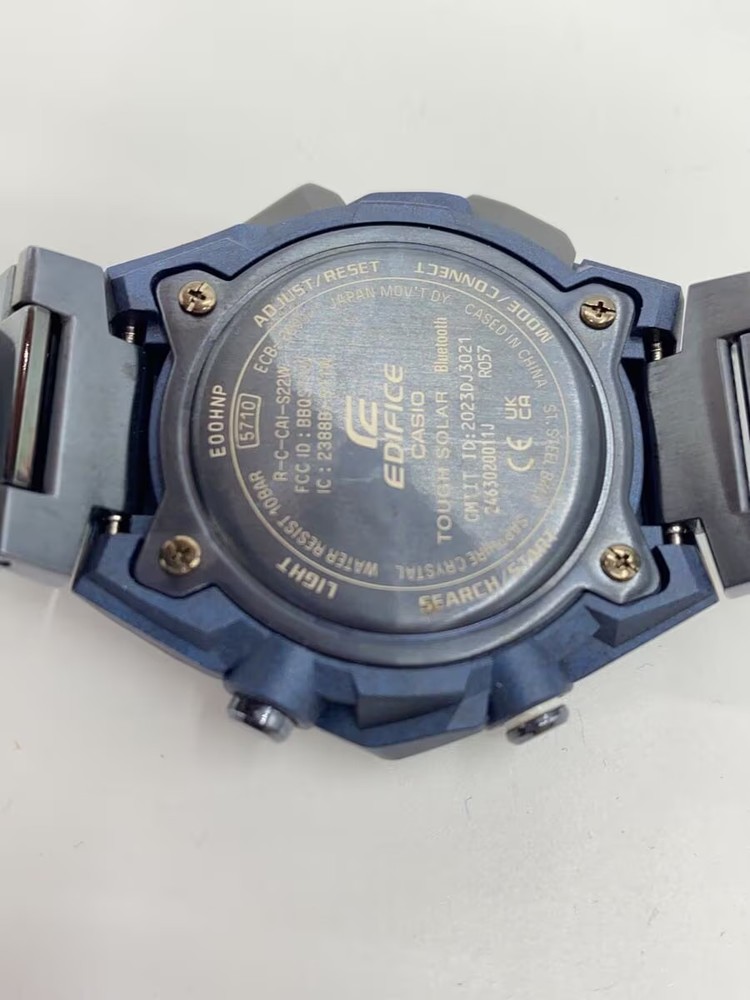CASIO Solar Watch EDIFICE Analog BLU
