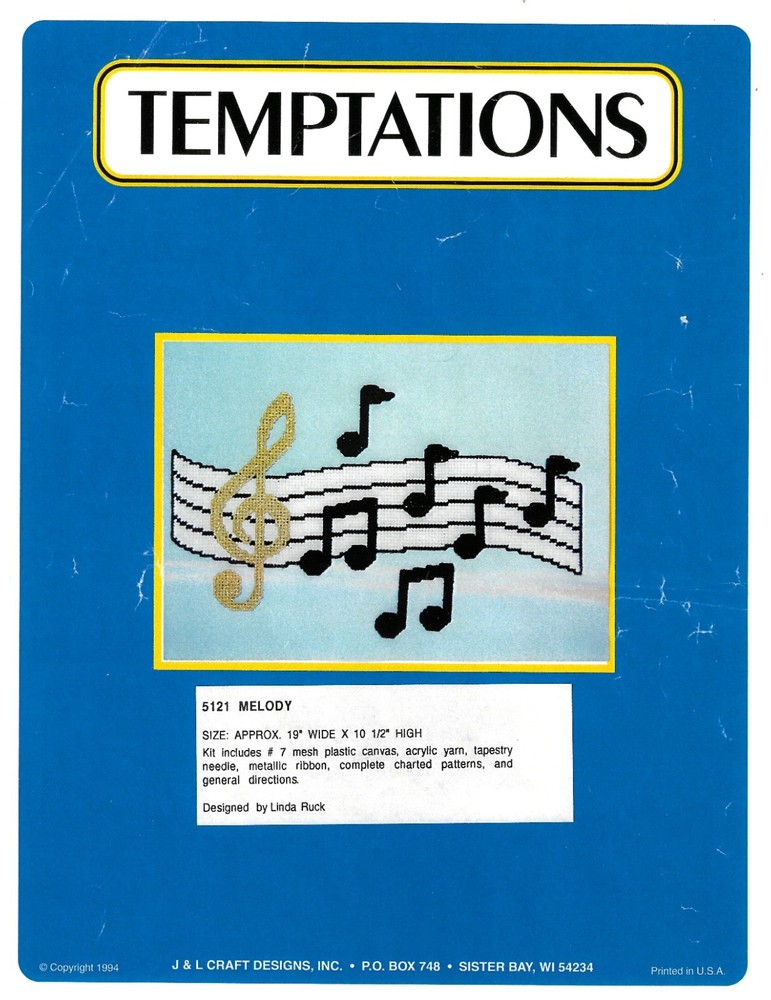 MELODY  Wall Hanging  plastic canvas  PATTERN (#TF0456)