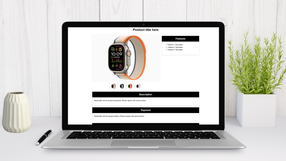 Ebay Professional Custom Listing Template | Gallery | Product Listing