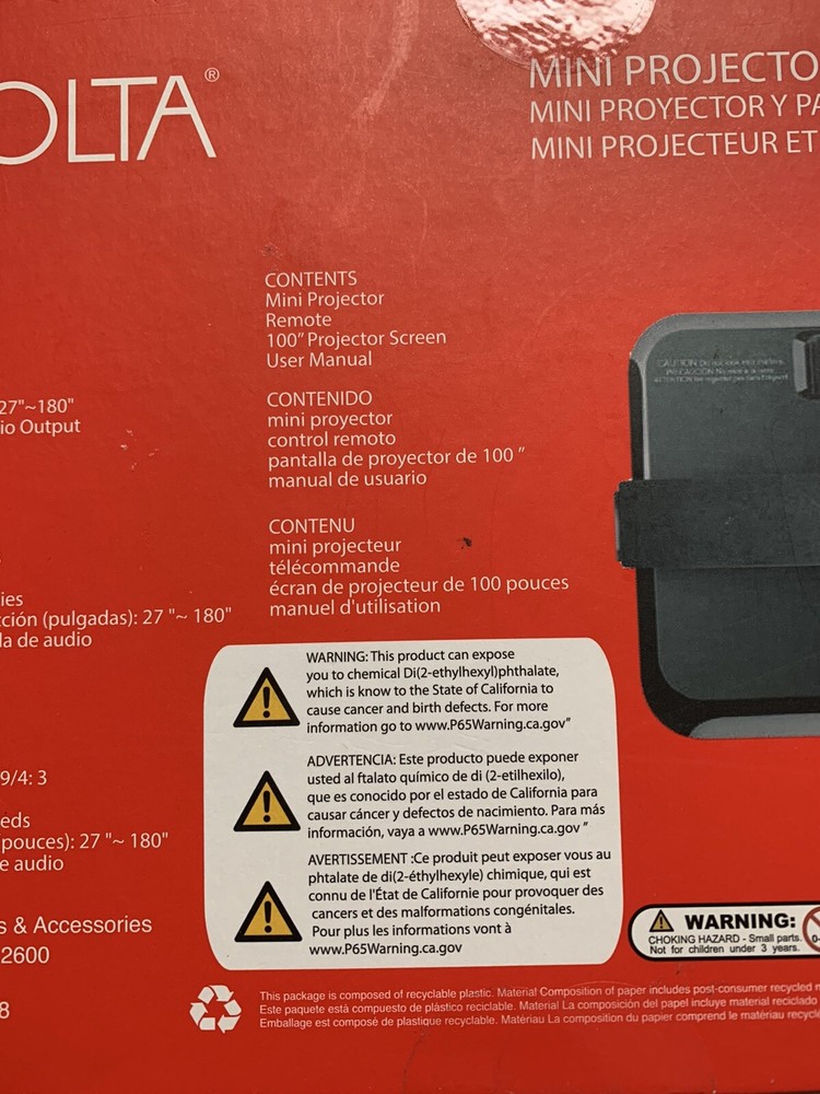 Minolta MN674 Portable Projector Bundle Pack With 100 Inch Screen