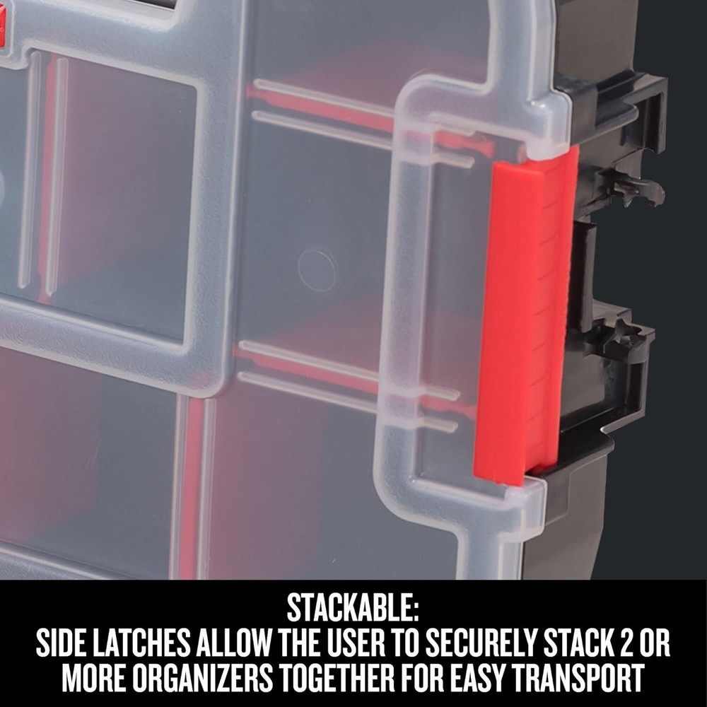 Craftsman Small Storage Organizer, 10 Compartment, Plastic XL Organizer