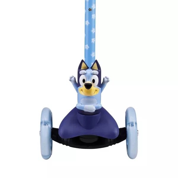Bluey Mini 3D LUW Kick Scooter with Adjustable Handle Bar: 3 Wheels, ABEC-5...