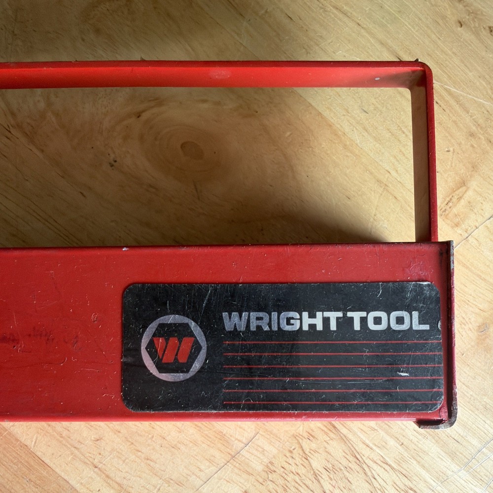 Wright Tools SAE Deep Socket Set 1/2" Drive 11pc Metal Tray Organizer ONLY 402