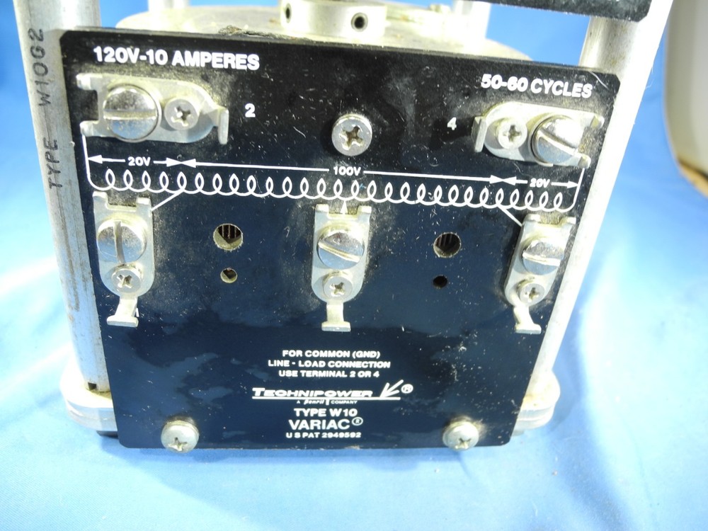 TECHNIPOWER Type W 10H VARIABLE AUTOTRANSFORMER VARIAC