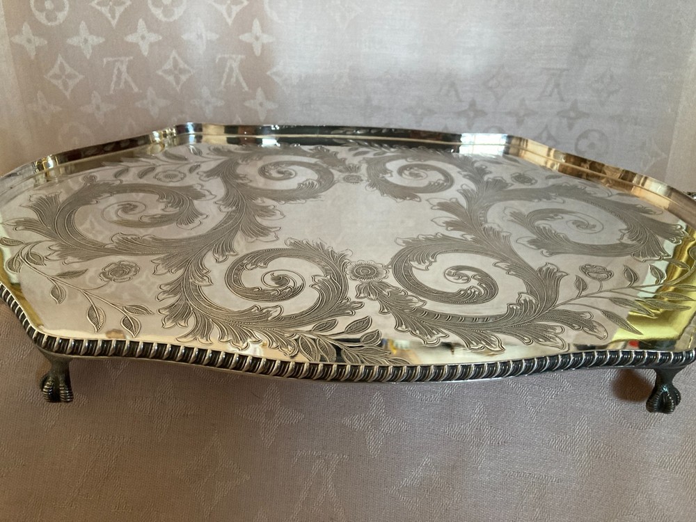 cooper brothers large silver plated tray