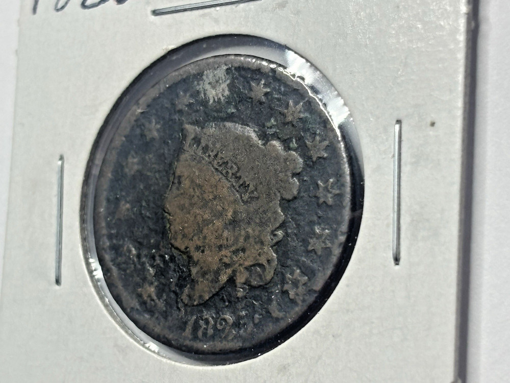 1825 Coronet Head Large Cent Coin - Early Copper