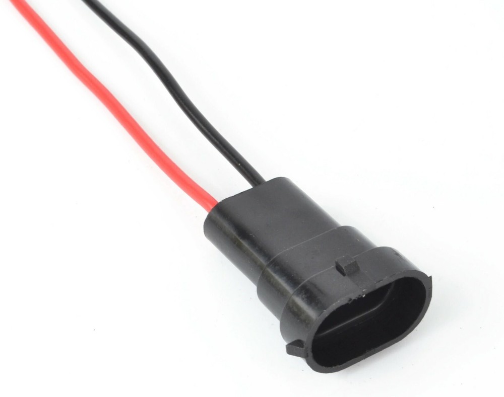 Wire Pigtail Male H11 Two Harness Head Light Low Beam Socket Connector Plug