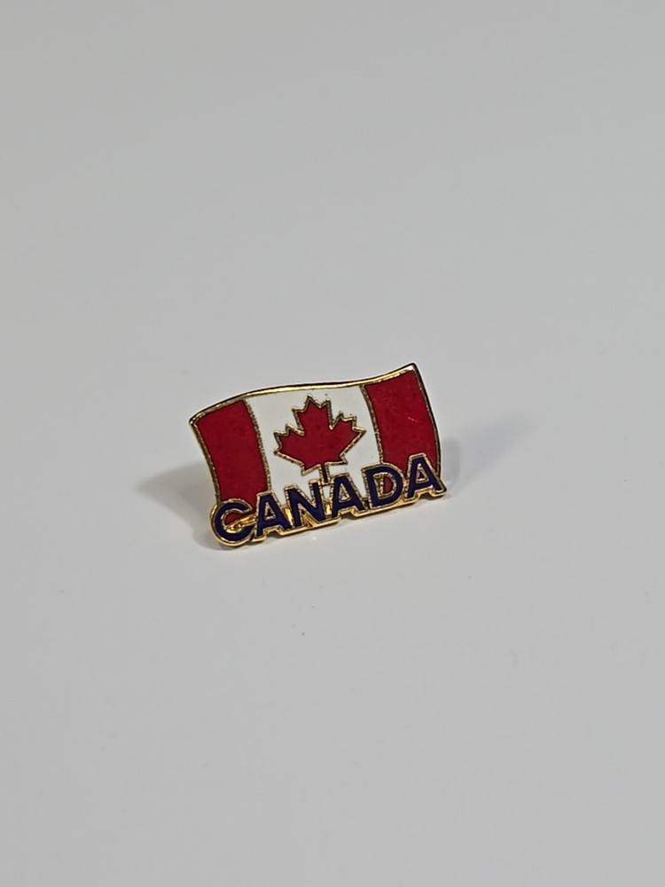 Canada Flag Maple Leaf Red & White Souvenir Lapel Pin