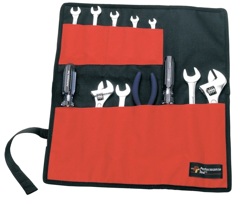 Performance Tool W88990 12 Pocket Roll-Up Tool Pouch