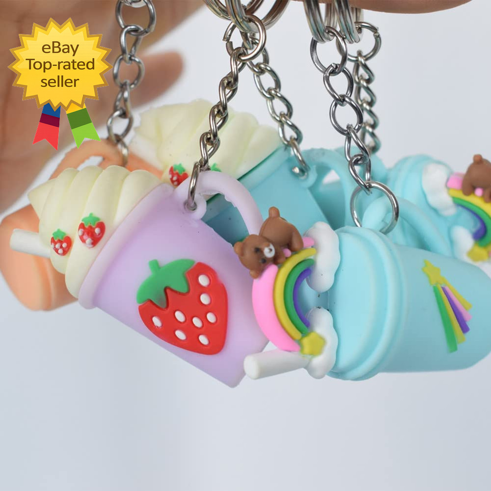 50PCS Bulk Keychains Set Split Keychains Rings with Chain 1 Inch Key Rings