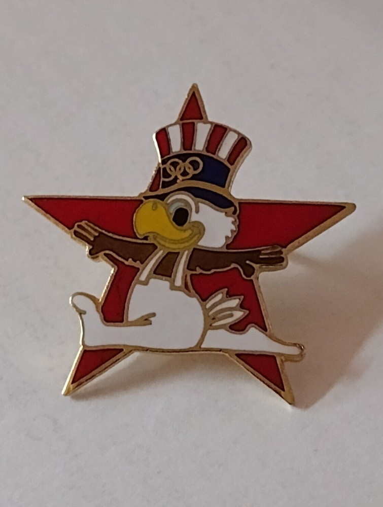 Sam The Eagle USA Olympics Mascot Lapel Pin