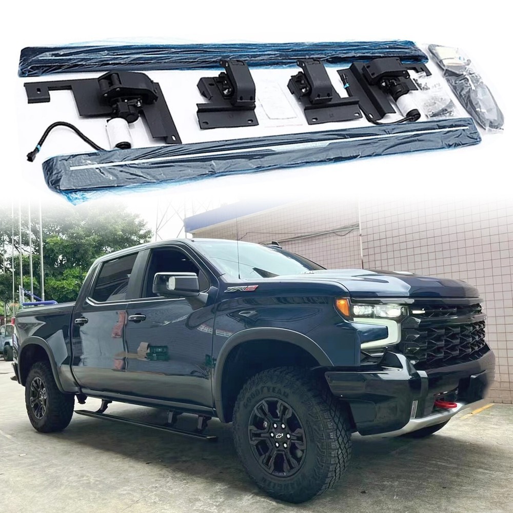 Deployable Electric Running Board Side Step For Chevrolet Silverado 2019-2024