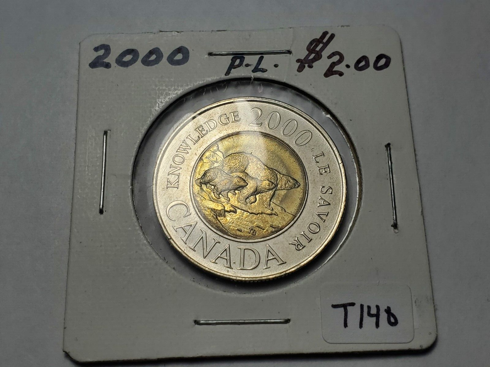 2000 Knowledge CANADA PL Two Dollar Toonie Coin T140