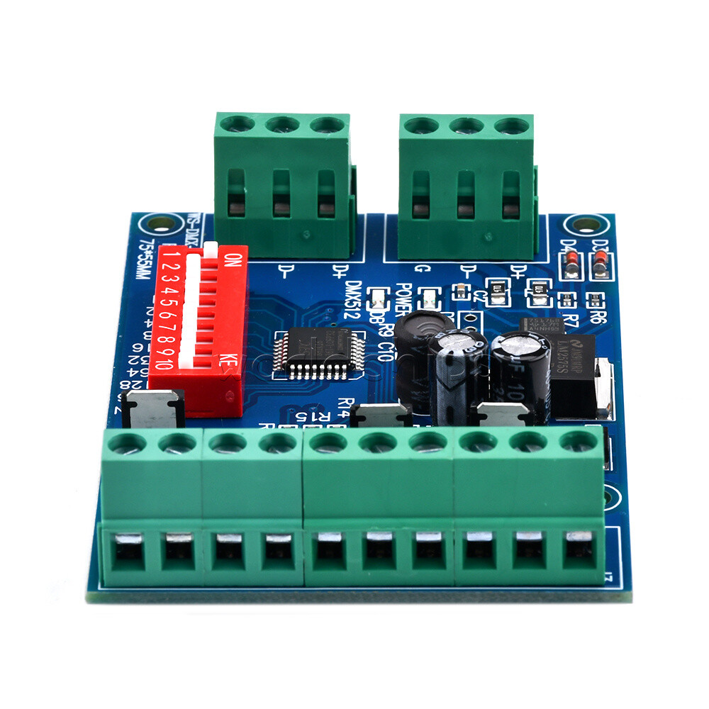 DMX512 Decoder 6CH Channel RGBW Controller led stage Dj lighting CMOS Output New