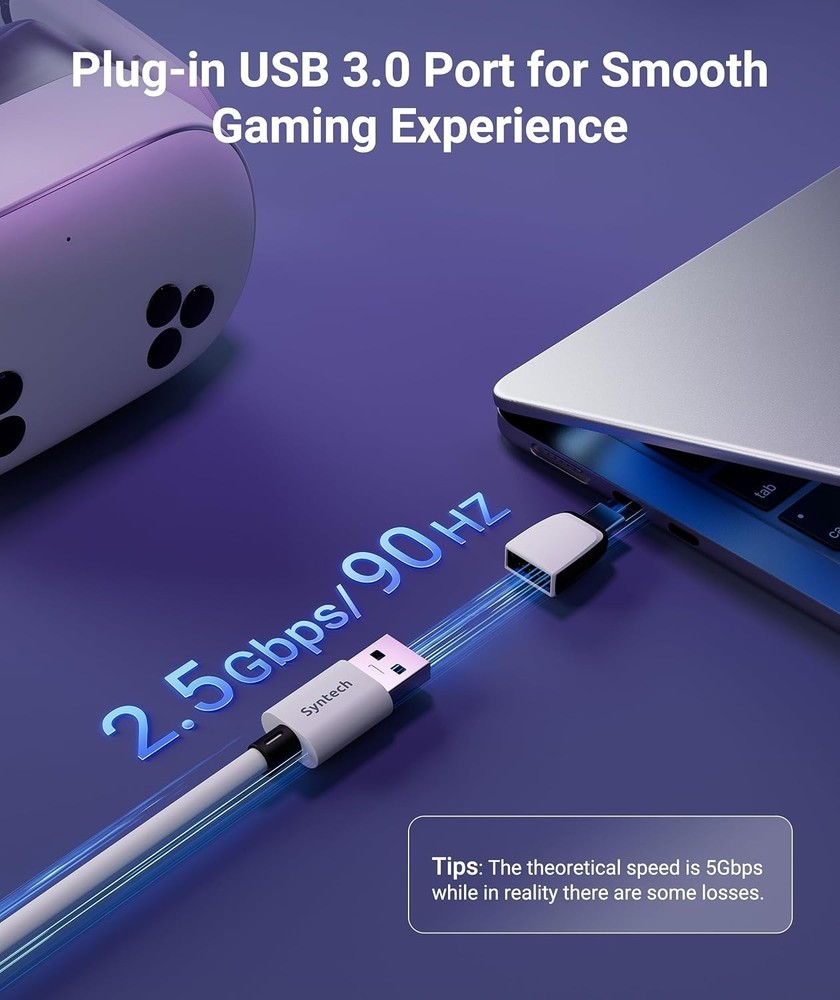 Durable 16FT USB 3.0 VR Link Cable for Seamless Gaming & Charging Experience