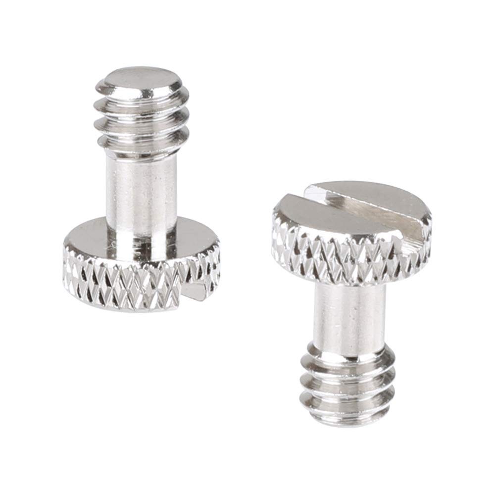 Camera Screw with 1/4"-20 & 3/8"-16 for Quick Release 1, Silver