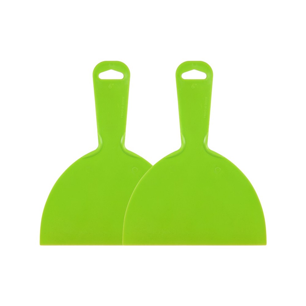 Putty Taping Drywall Scraper 6" Flexible Plastic Blade Disposable Spreader 2pcs