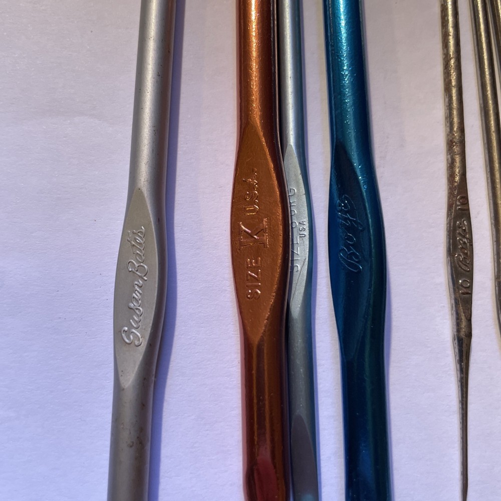 10 Assorted Boye Watson’s Susan Bates Other Crochet Hooks