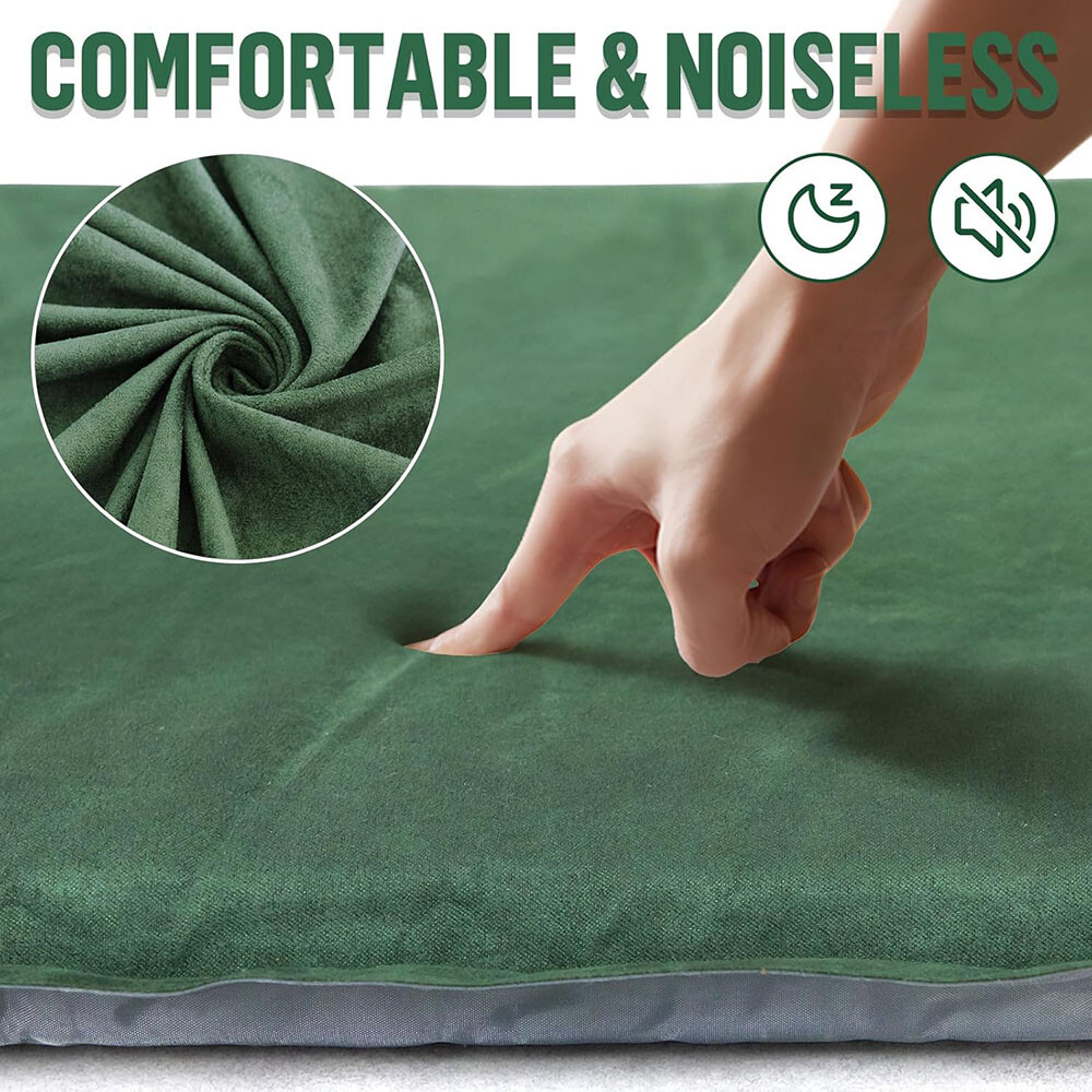 Camping Cot Mattress Memory Foam Pad Thick Comfort Filled Sleeping Pad
