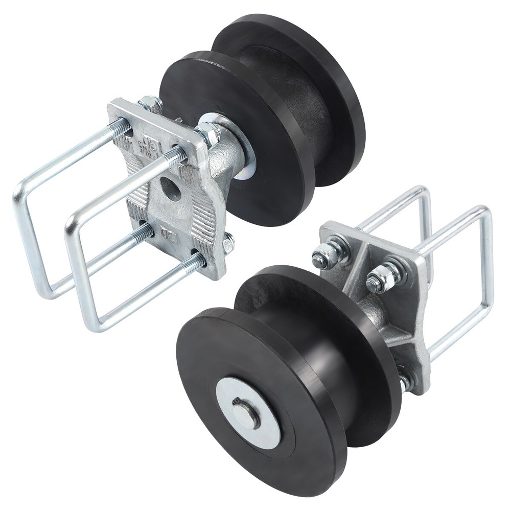 4" Square Post x 2" Square Gate Premium Nylon Cantilever Roller Gate Roller