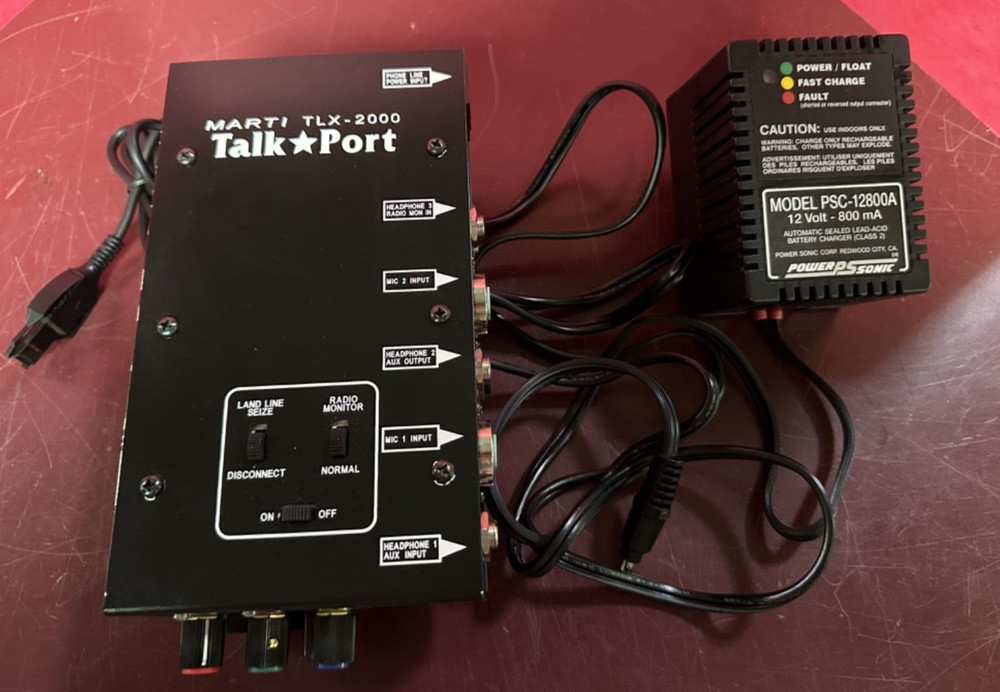 AS IS POWERS ON Marti Electronics TLX-2000 TalkPort Telephone Remote Unit
