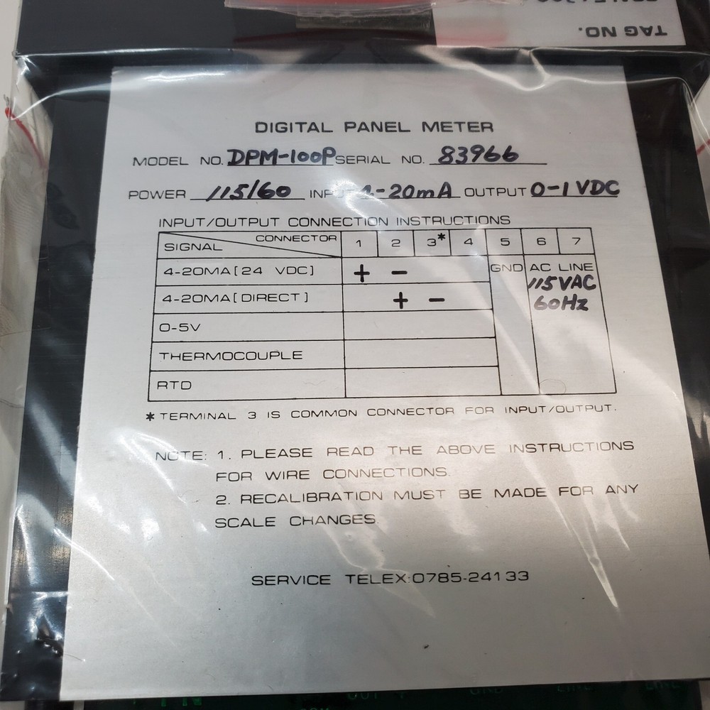 NEW Digital Panel Meter Model DPM-100P 300-1300 Richport