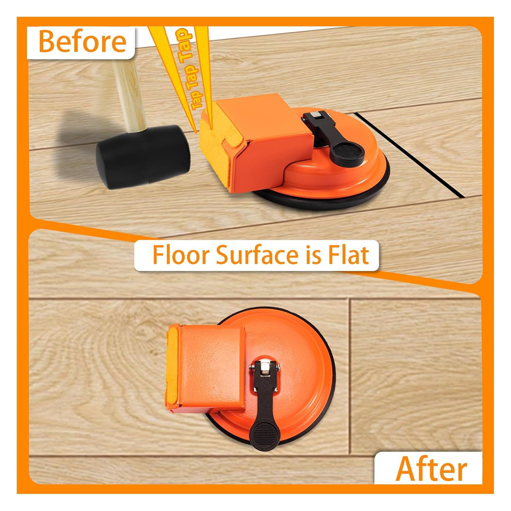 Floor Gap Fixer Tool Laminate Flooring Tools Enhanced Vacuum Suction Cup 6 PCS